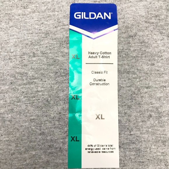 Gildan Cotton Unisex Adult Grey T-Shirt Size XL Printing is Handmade. Brand New - Picture 5 of 5